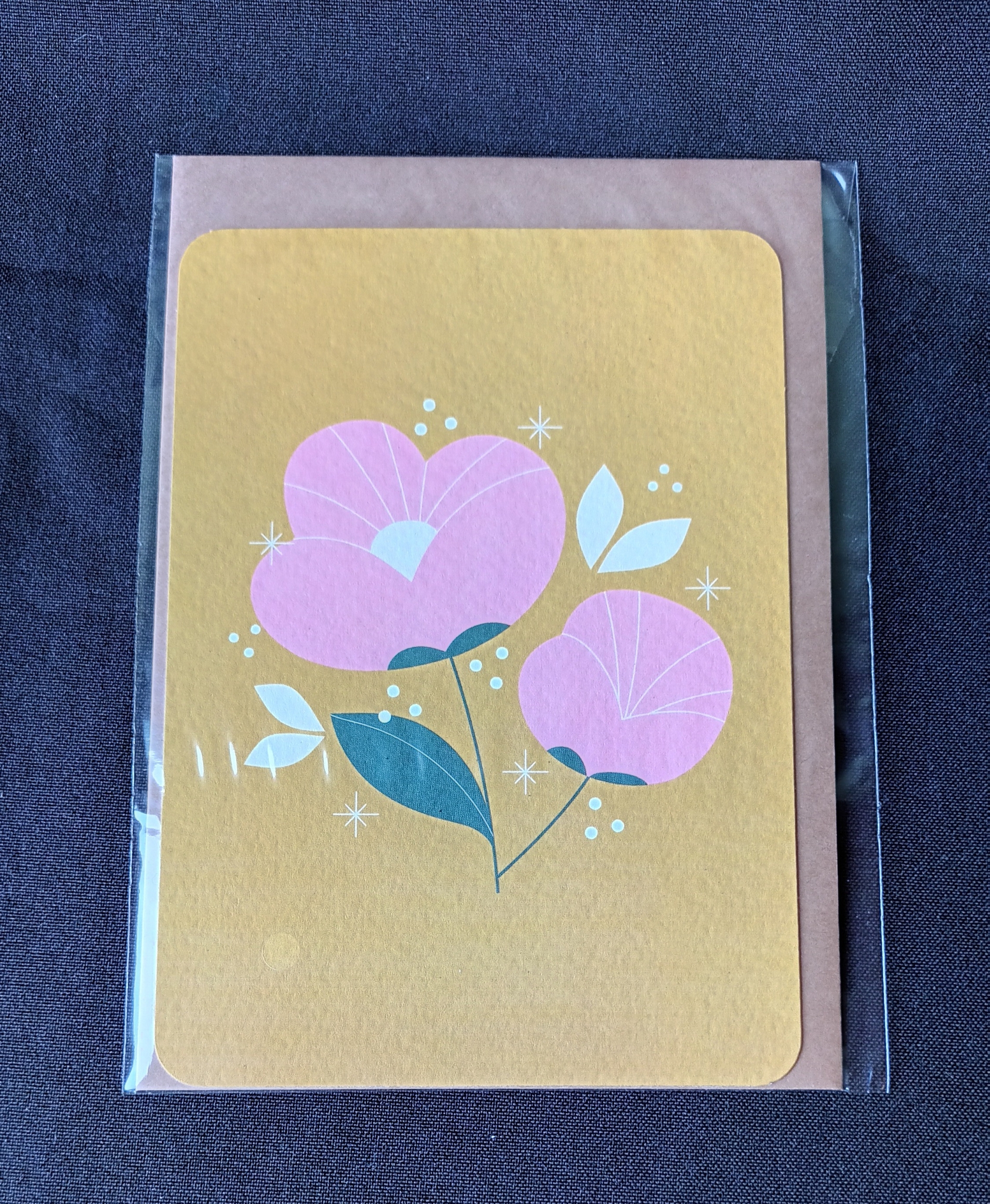 Carte postale Pivoine jaune Graines de Love