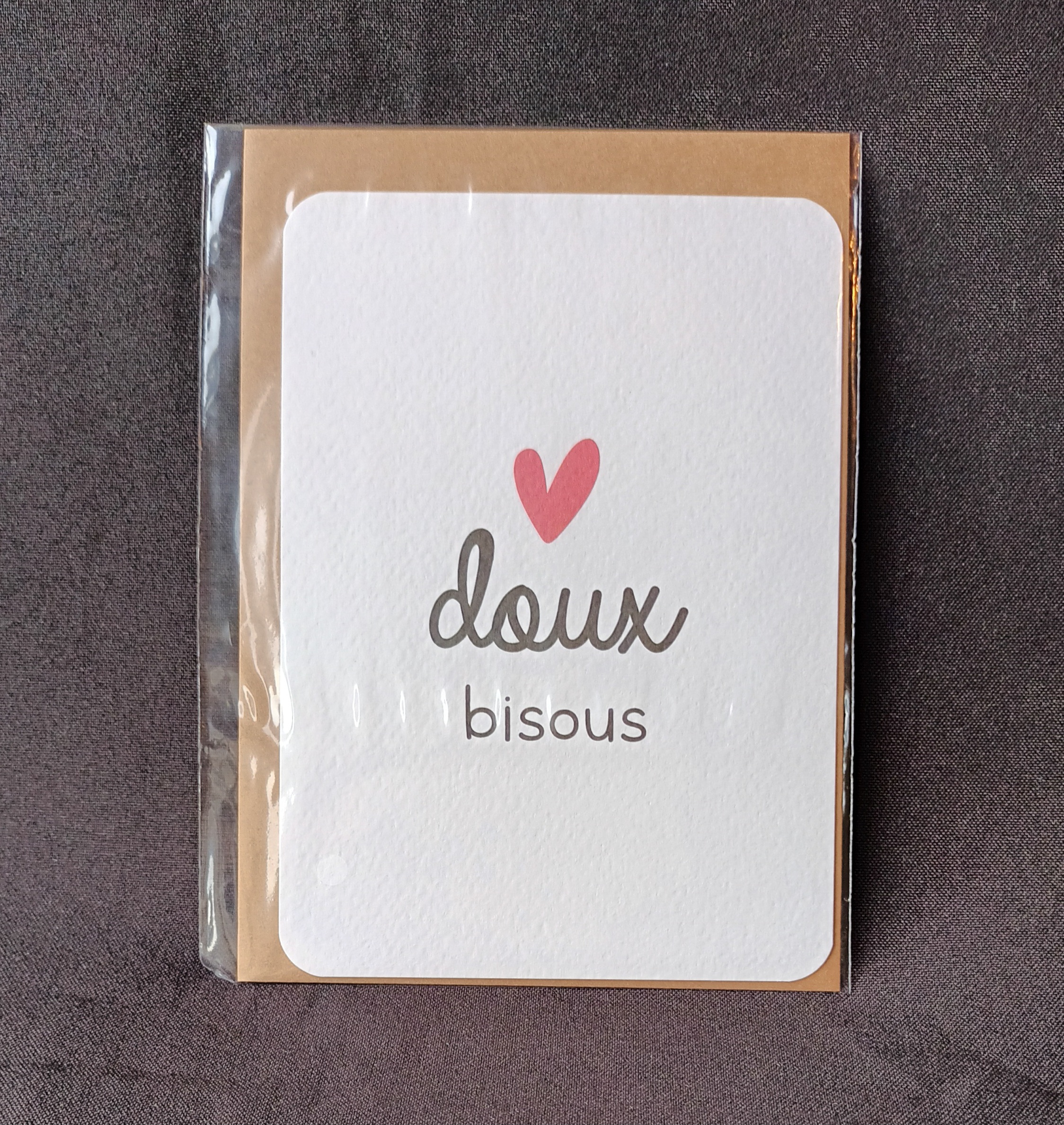 Carte postale Doux Bisous Graines de Love