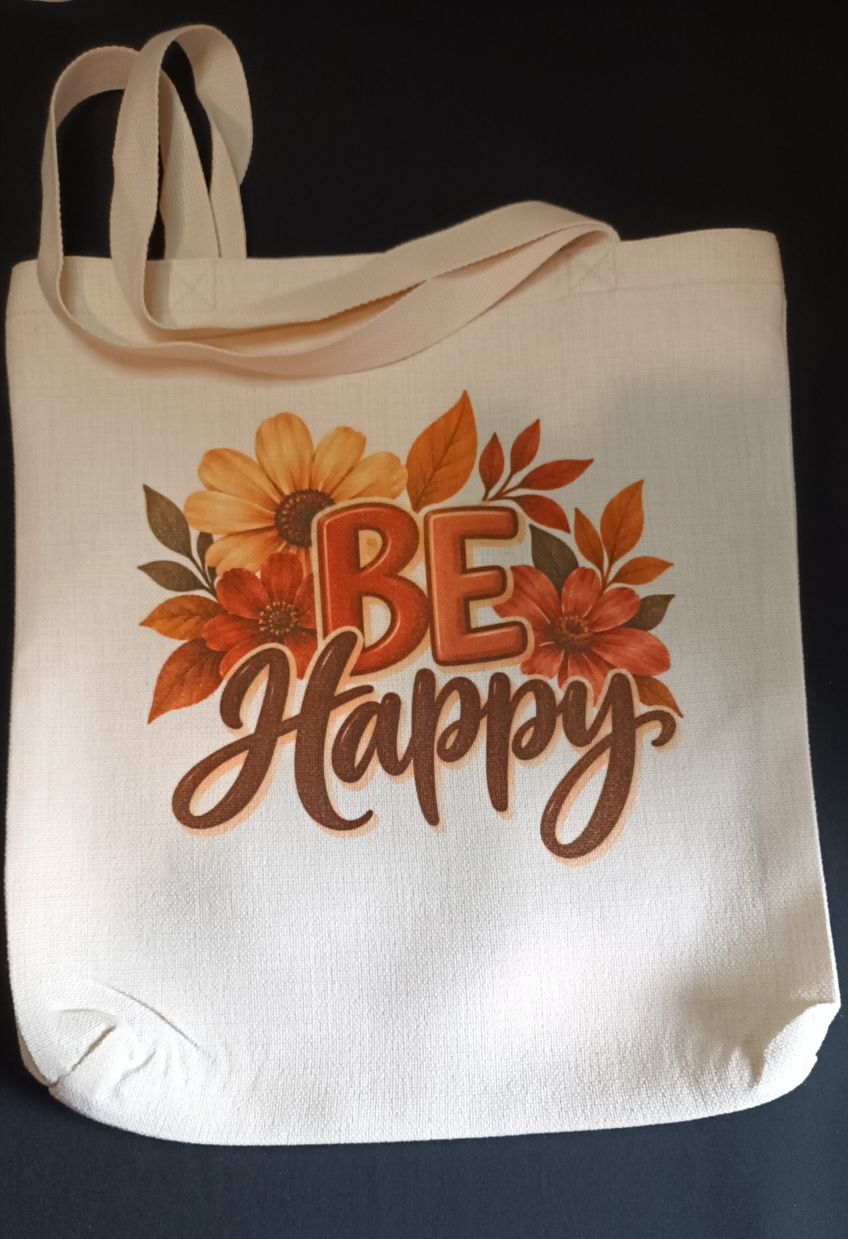 Tote bag Be happy face