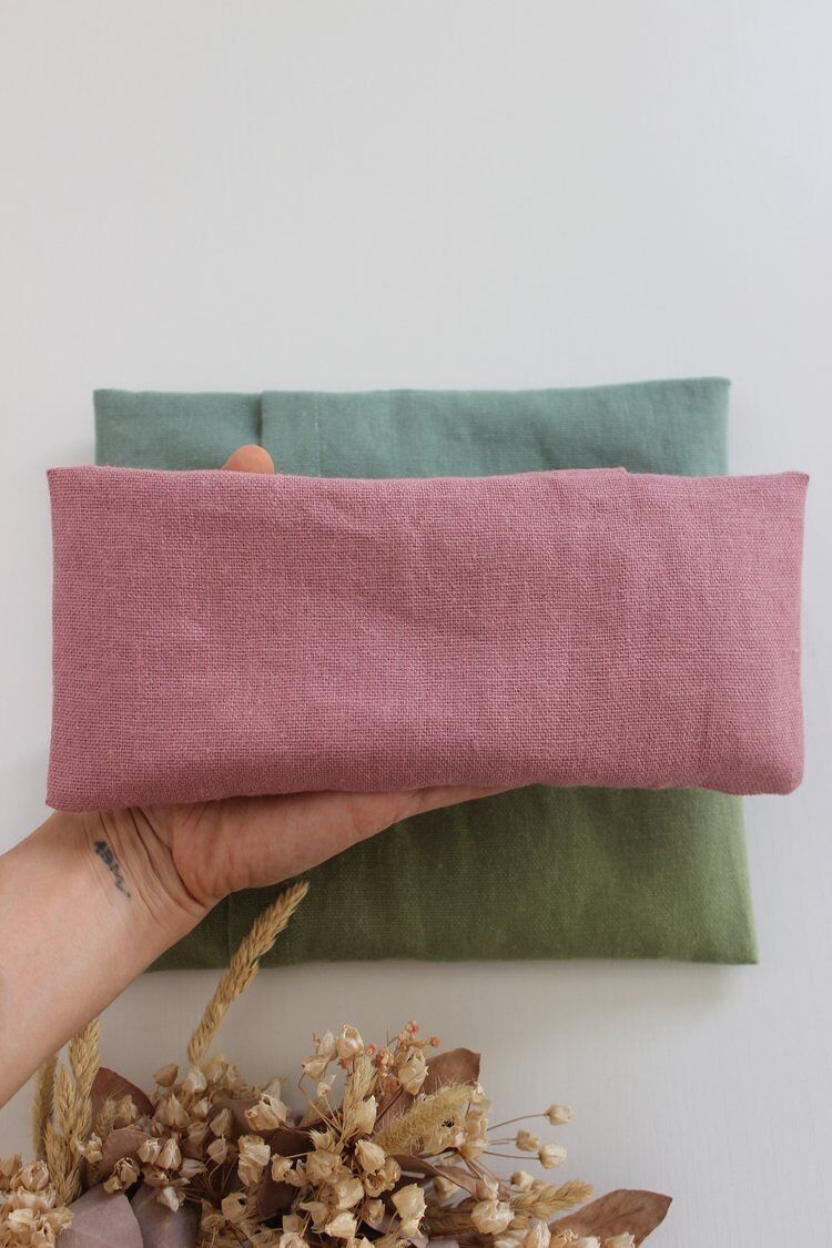 Coussin relaxation pour les yeux rose Graines de Love