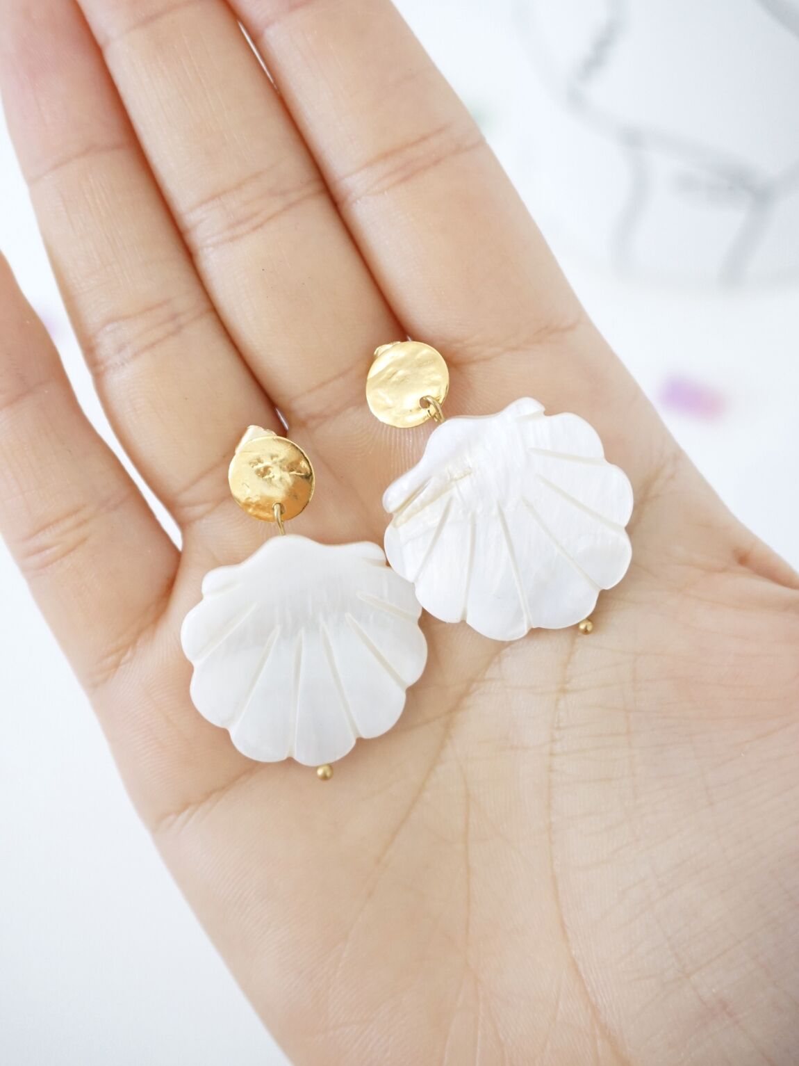 Boucles d'oreilles SEASHELL Graines de Love