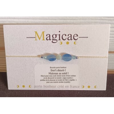Bracelet porte bonheur Don't disturb Maitresse au soleil Graines de love