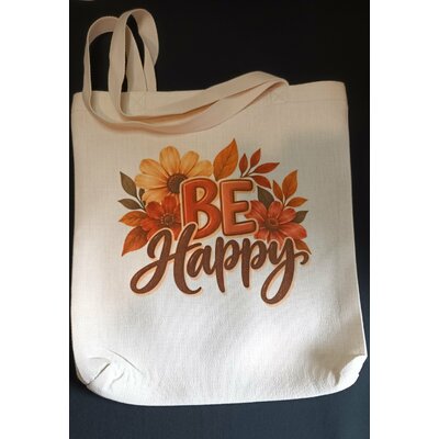 Tote bag Be happy face