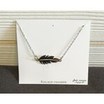 collier plume graines de love
