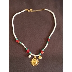 Collier perles breloques soleil Graines de Love
