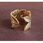 Bague branche de laurier dorée Graines de love