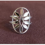 Bague couronne feuille argentée Graines de Love
