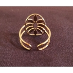 Bague couronne feuilles dorée Graines de Love