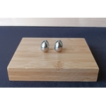 Boucles d'oreilles gouttes argent Graines de Love