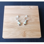 Boucles d'oreilles gouttes pendantes argent Graines de Love