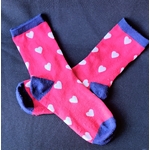 Chaussettes rouge coeurs Graines de Love