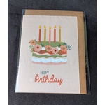 Carte BIRTHDAY CAKE Graines de love