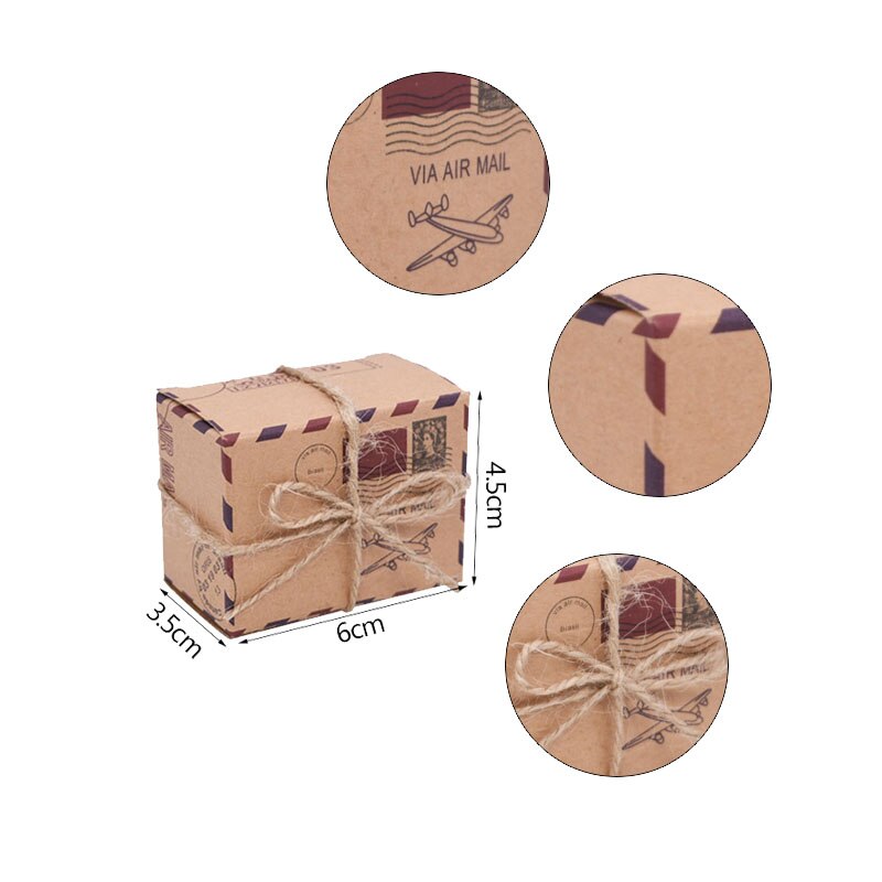 Bo-te-bonbons-en-papier-Kraft-10-20-30-pi-ces-Bo-te-bonbons-th-me