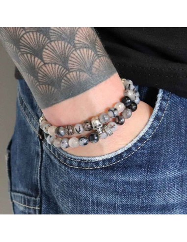 Bracelet Master Skull Double rang