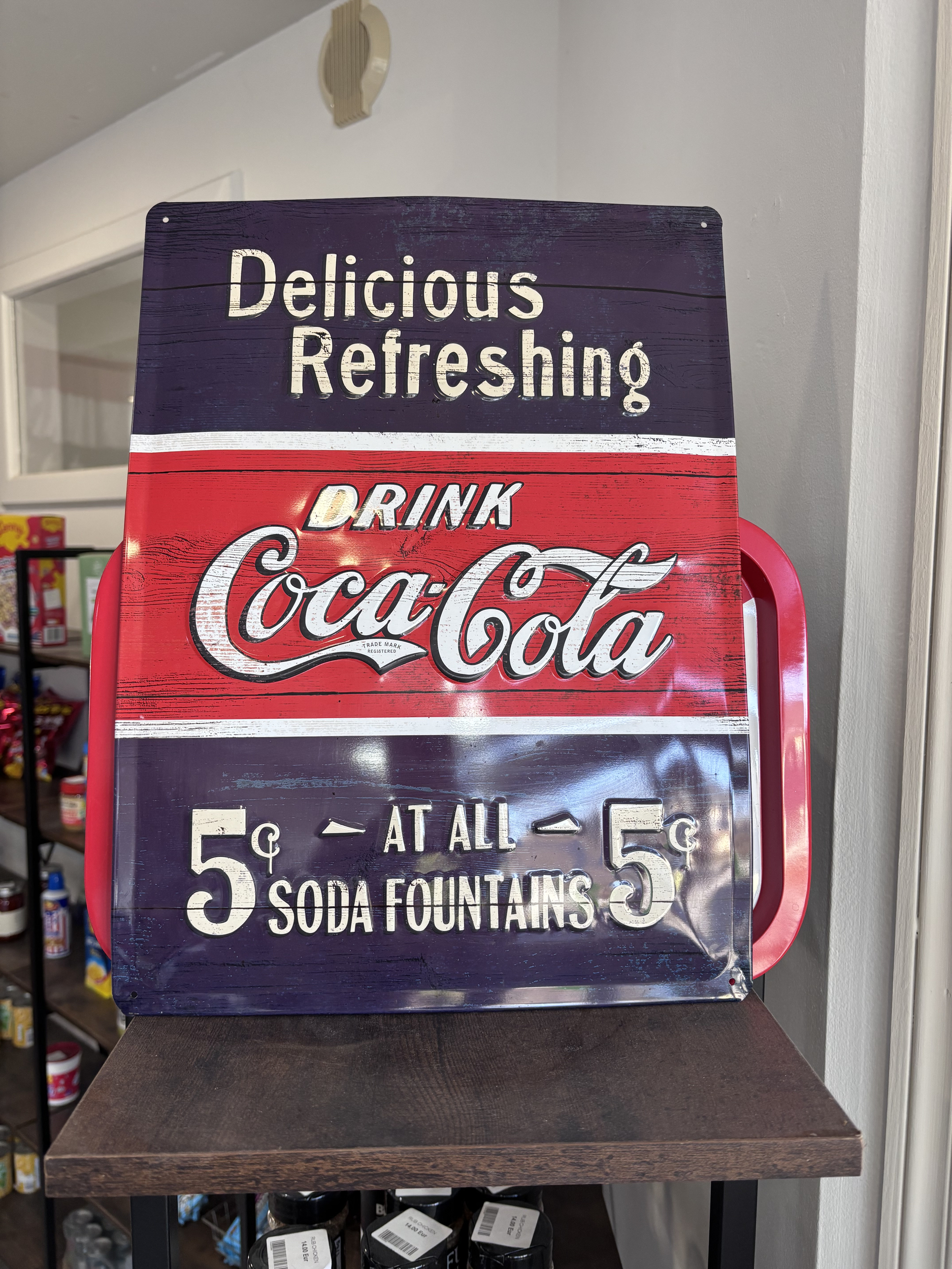 Plaque métal Coca Cola