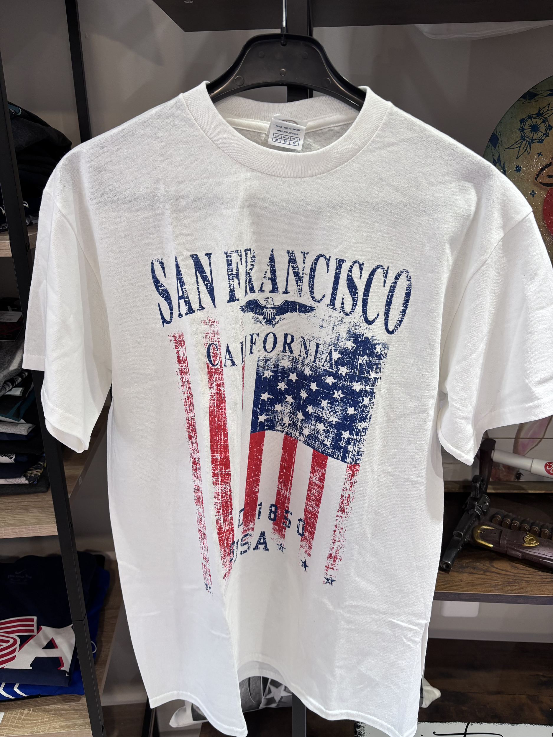 Tee shirt San Francisco drapeau US, Taille M