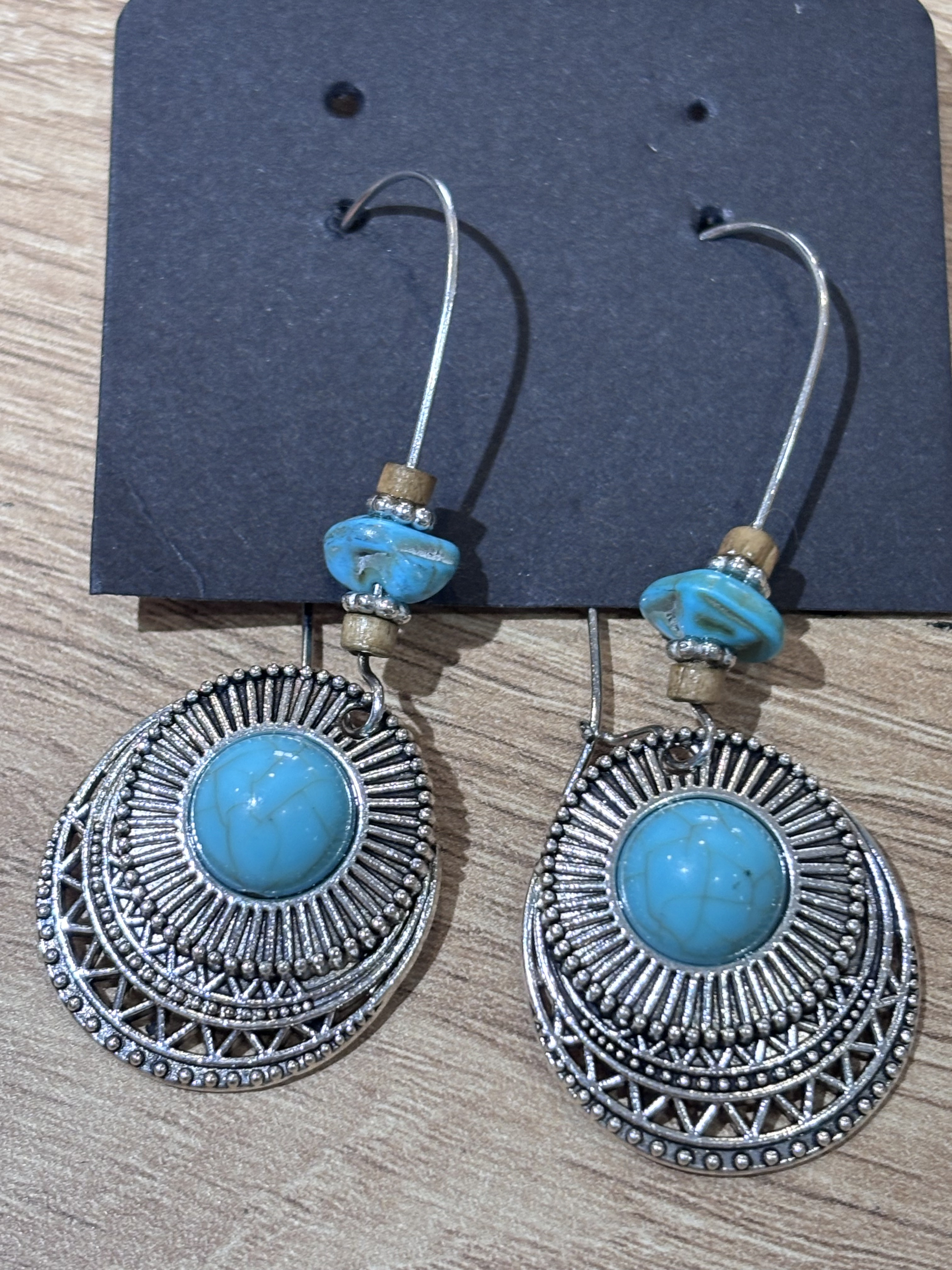 Boucles oreilles turquoise