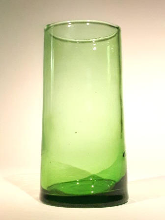 Vase Volcan vert H 19 cm MM