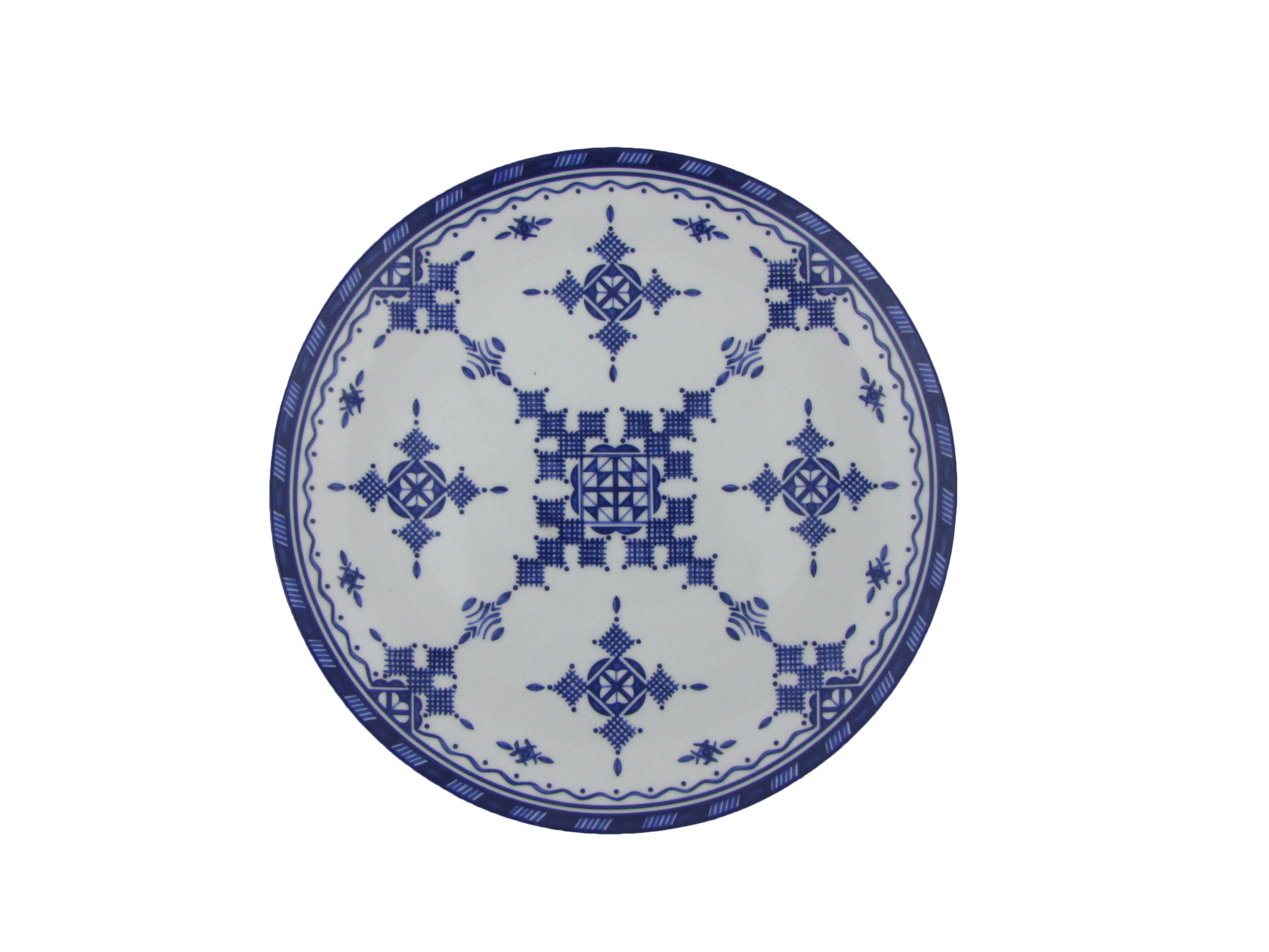 PointBleu_AssiettePlate_26cm_Haut