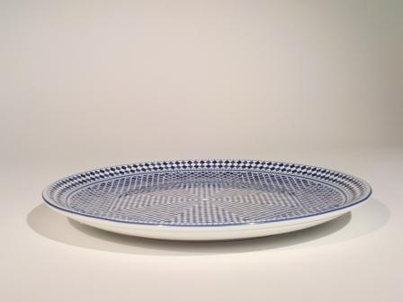 Assiette plate Bleu de Fès 25,5 cm P de Fès