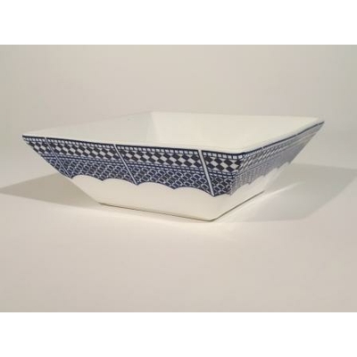Saladier carré bleu de fès MM 18cm