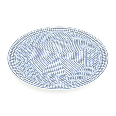 Plat rond D 30 Bleu de Fes B