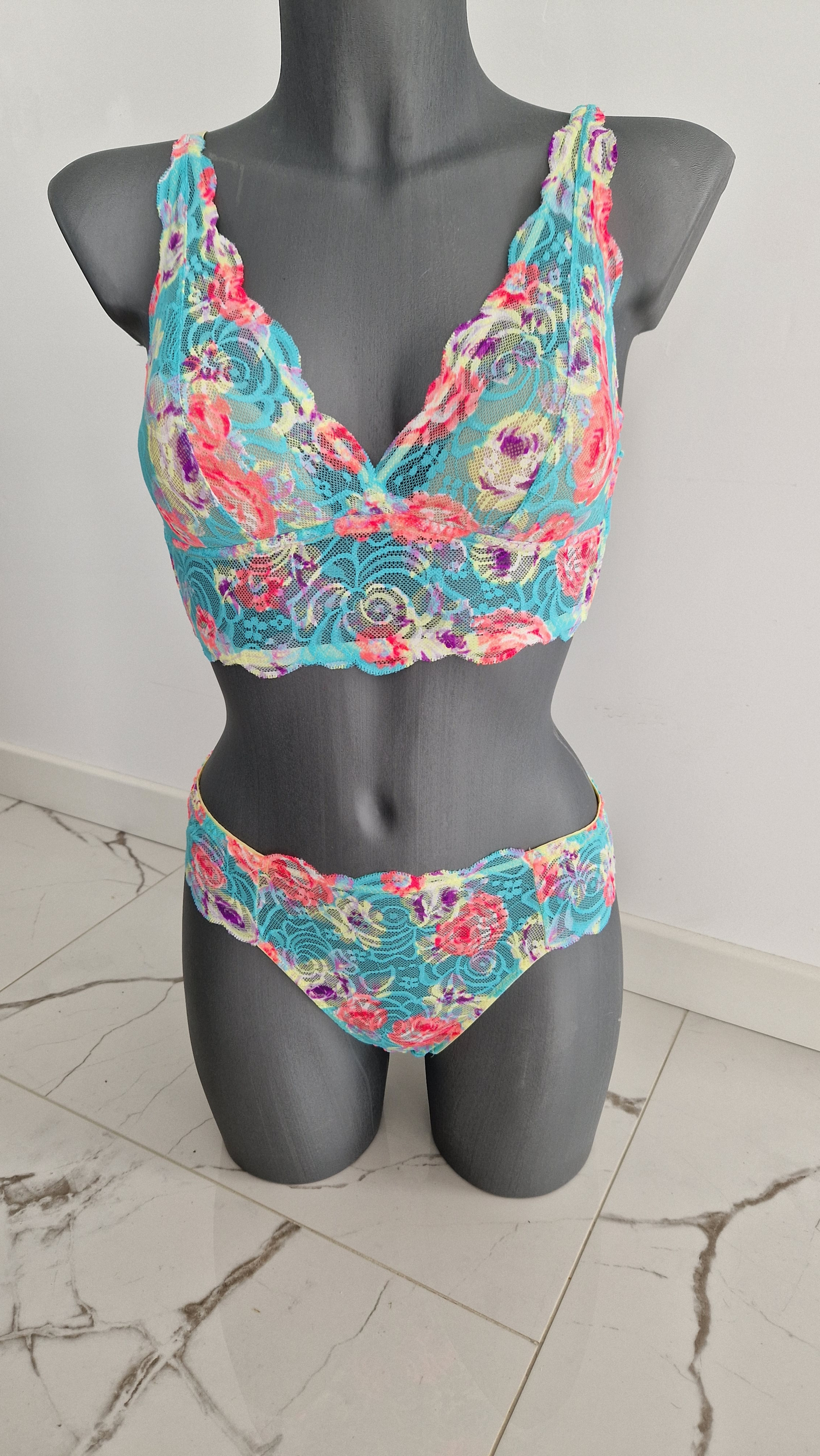 flower bralette + slip