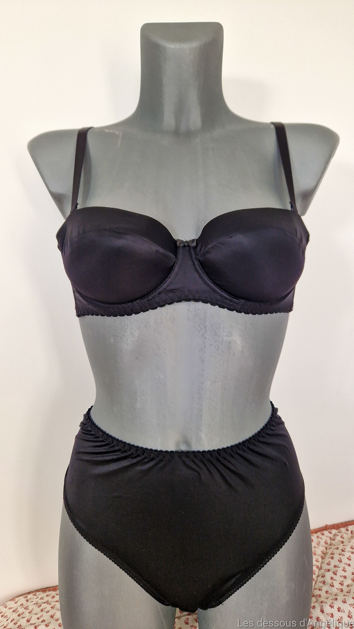 howlite noir bandeau + culotte