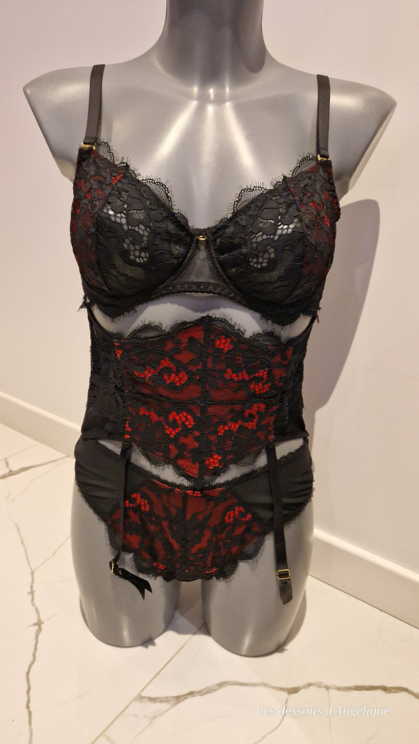 Grenat Soft+ serre taille+ tanga (2)