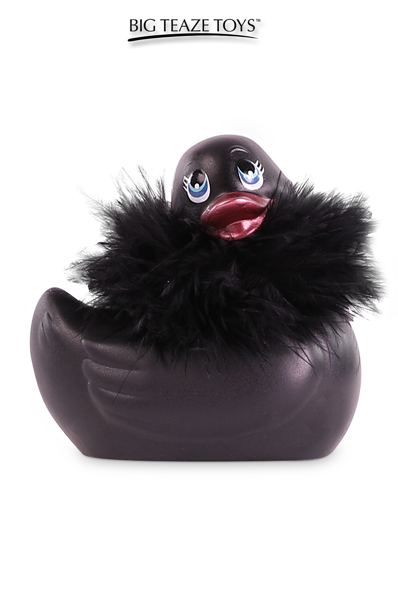 mini canard vibrant "Duckie Paris noir" Big Teaze Toys