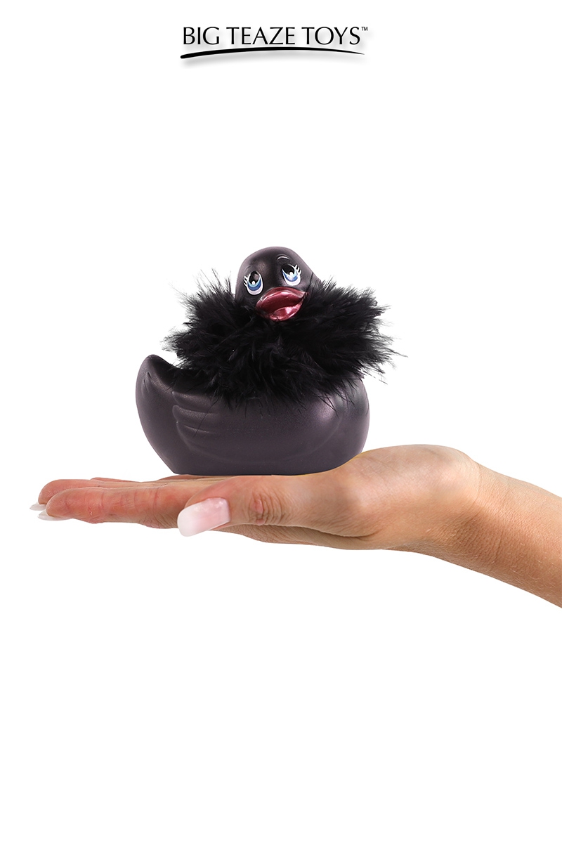 mini canard vibrant "Duckie Paris noir" Big Teaze Toys (2)