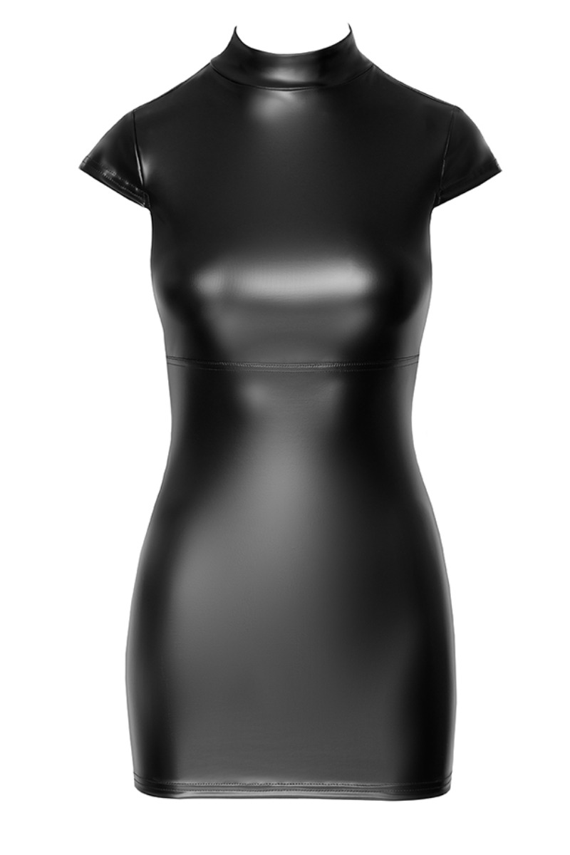 robe dos lacé Fantasy F309 wetlook Noir HandMade (3)