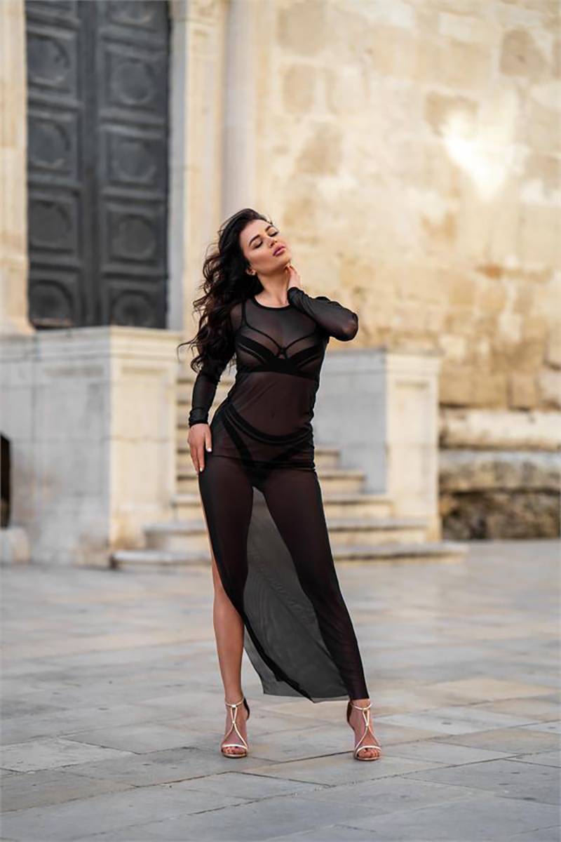 robe longue transparente V-10679 Axami (3)
