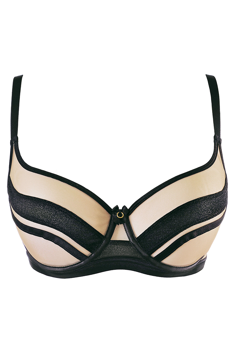 soutien-gorge tulle noir V-10494 Axami (5)