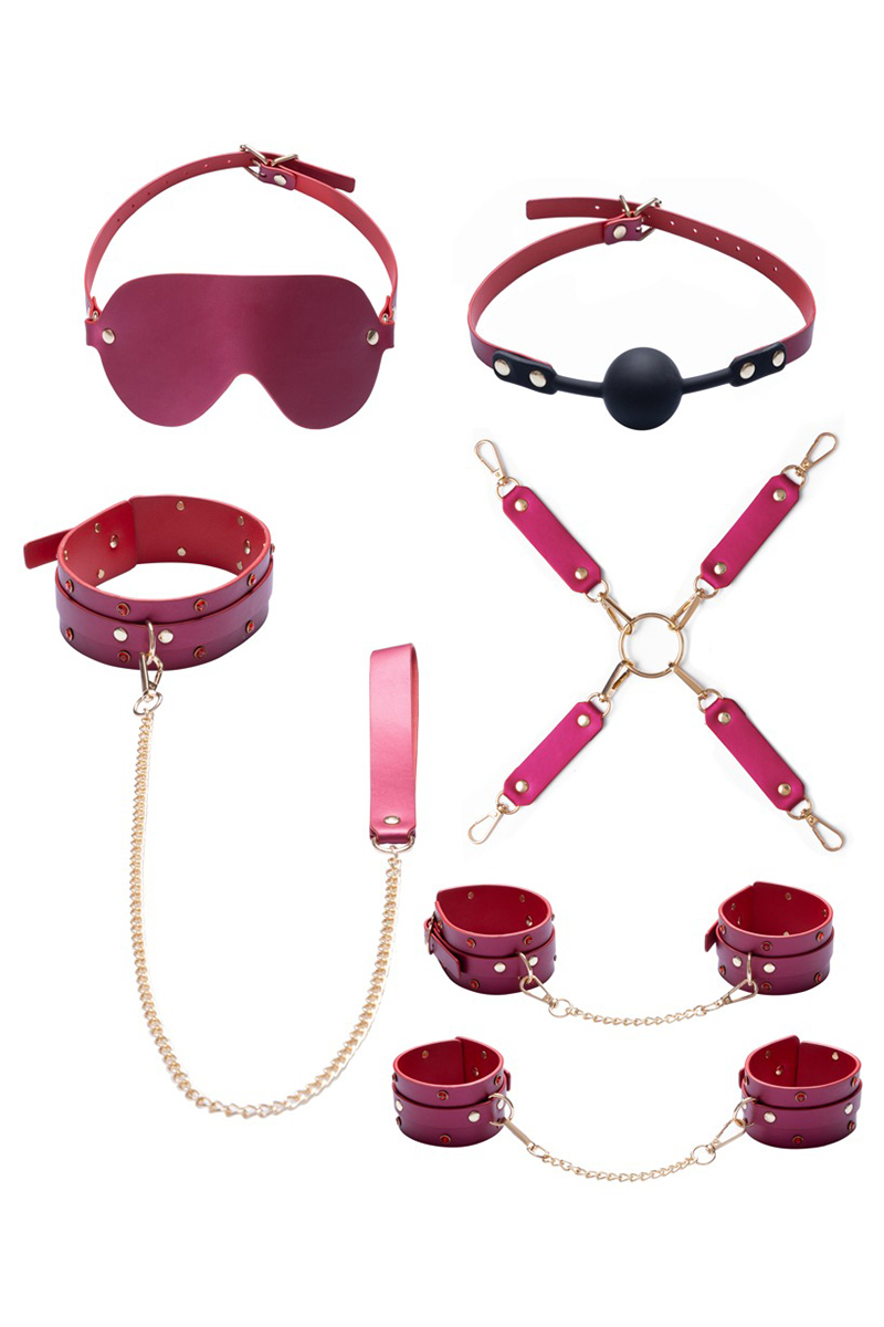 ensemble 7 pièces fetish SM rose Bad Kitty (2)