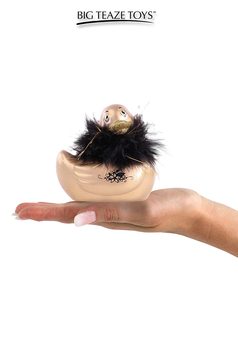mini canard vibrant Duckie Paris doré Big Teaze Toys (2)