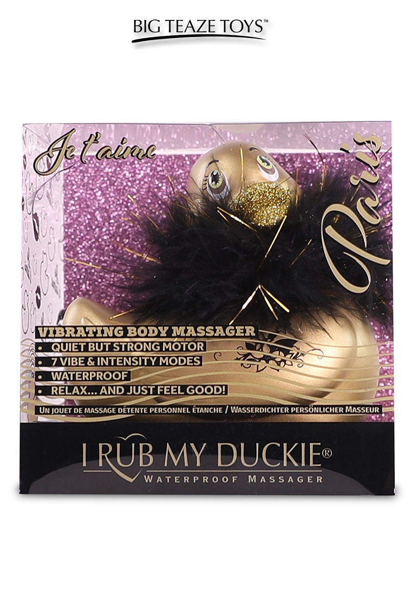 mini canard vibrant Duckie Paris doré Big Teaze Toys (3)