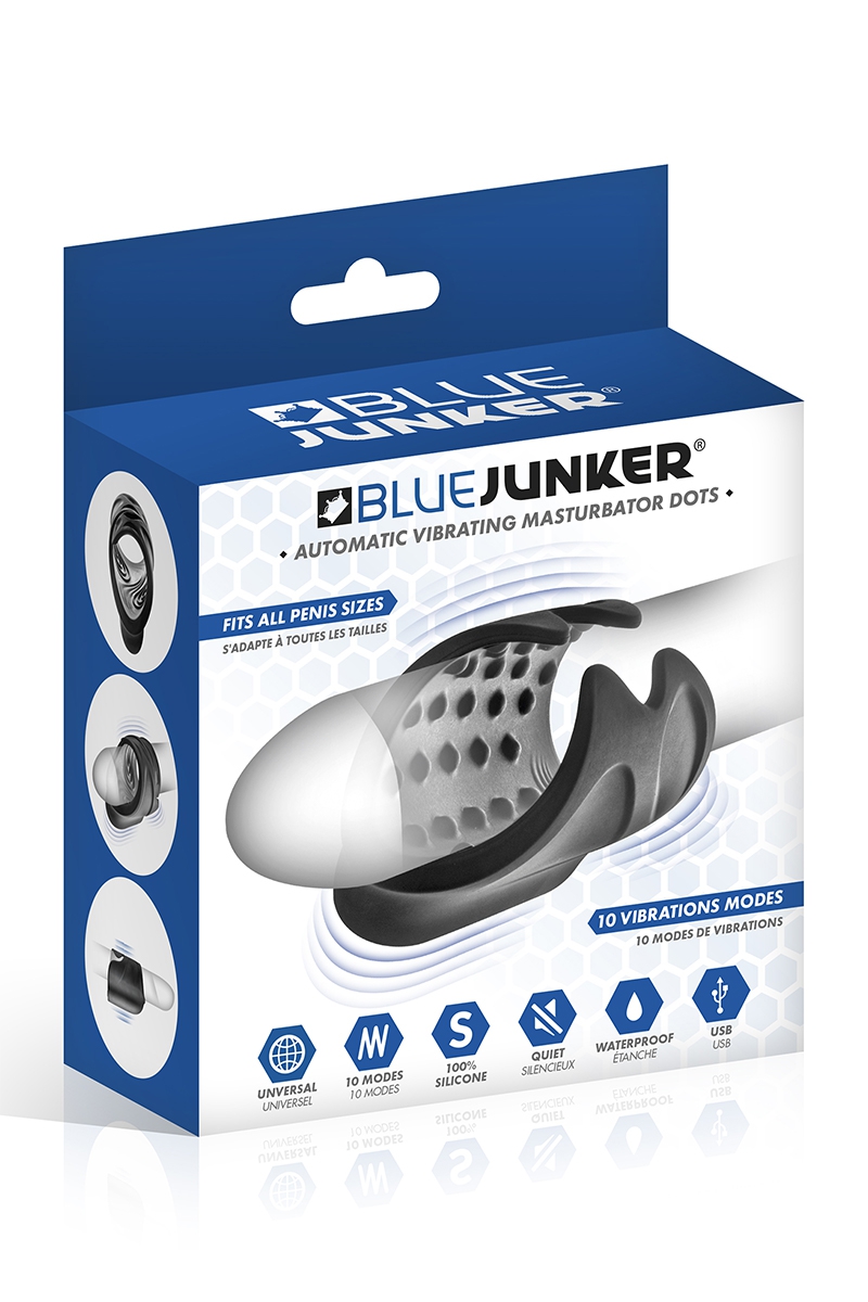 masturbateur vibrant automatique avec ergots Blue Junker (3)
