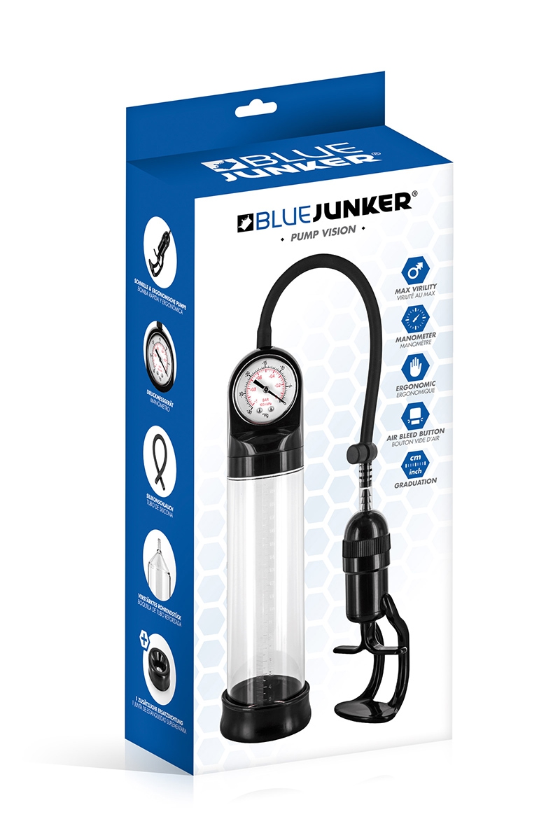pompe à pénis avec manomètre Blue Junker (2)