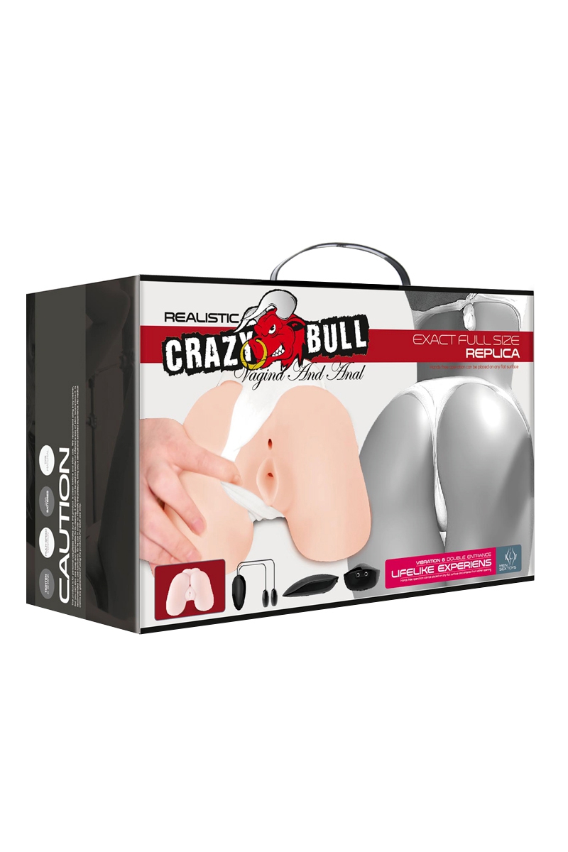 masturbateur fessier hyper réaliste vibrant Crazy Bull (4)