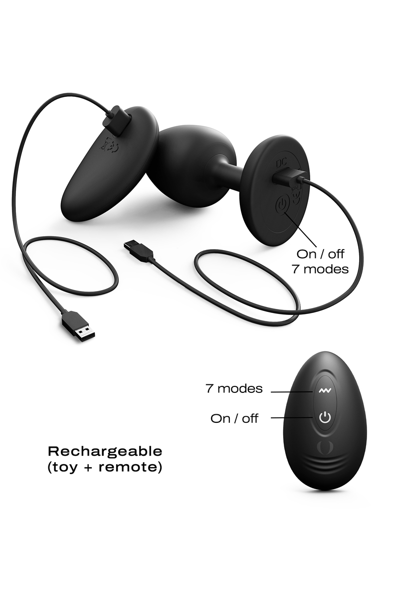 plug anal vibrant télécommandé Geisha Plug Infinite L, Dorcel (4)