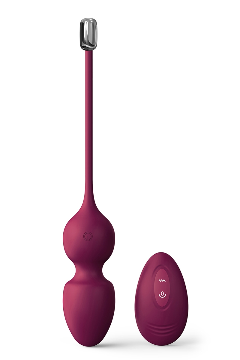 Love Balls télécommandées bordeaux Dorcel