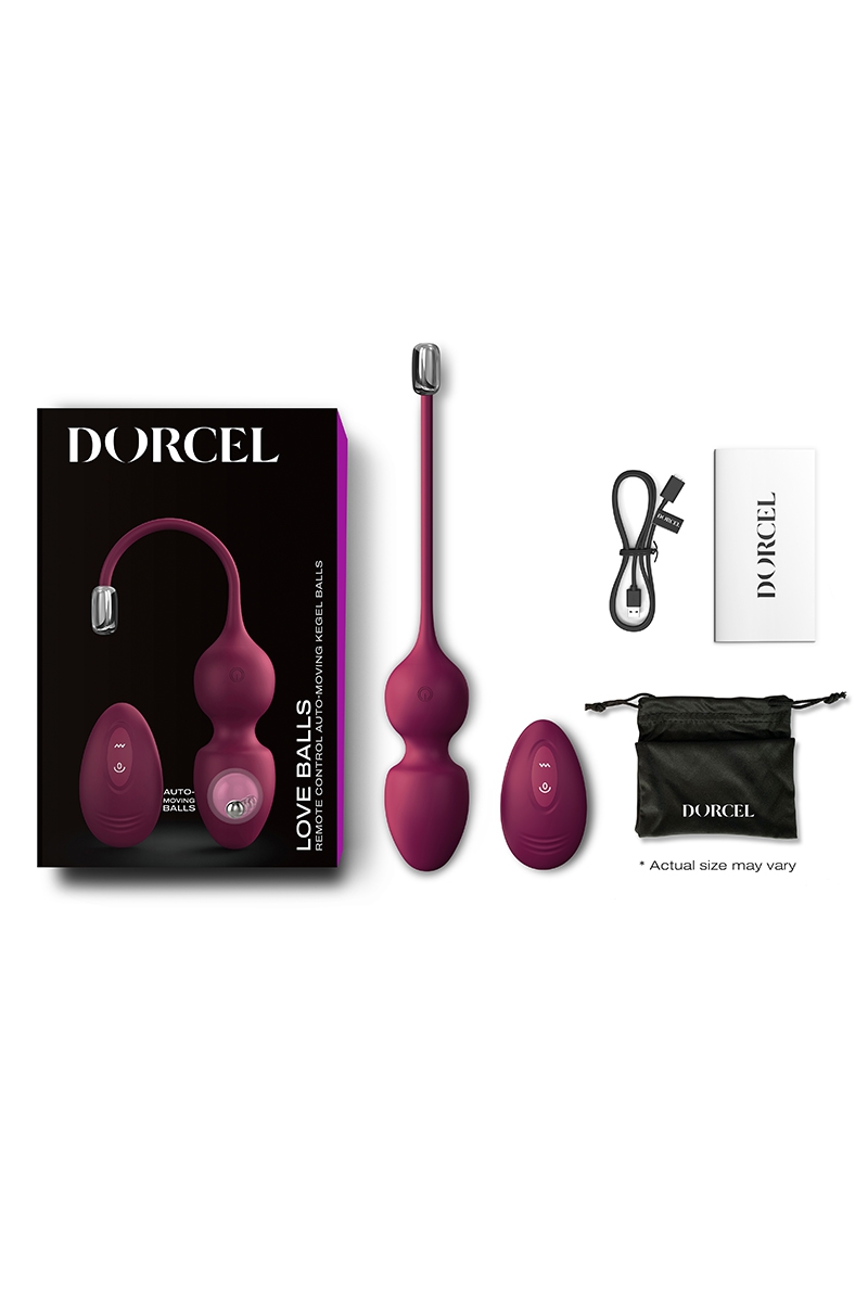 Love Balls télécommandées bordeaux Dorcel