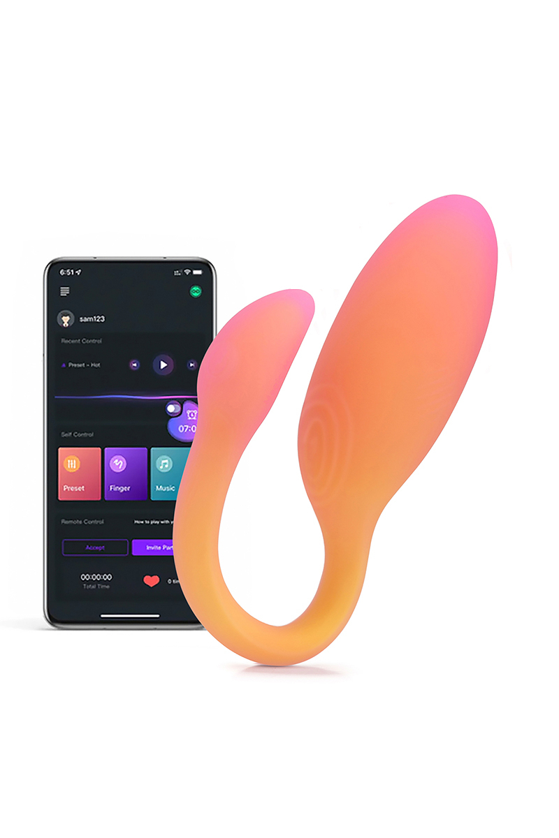 oeuf vibrant connecté Flamingo Max orange, Magic-Motion