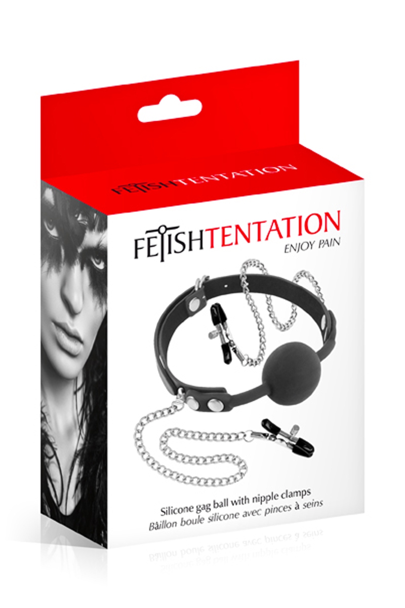 bâillon pinces à tétons FETISH TENTATION (2)