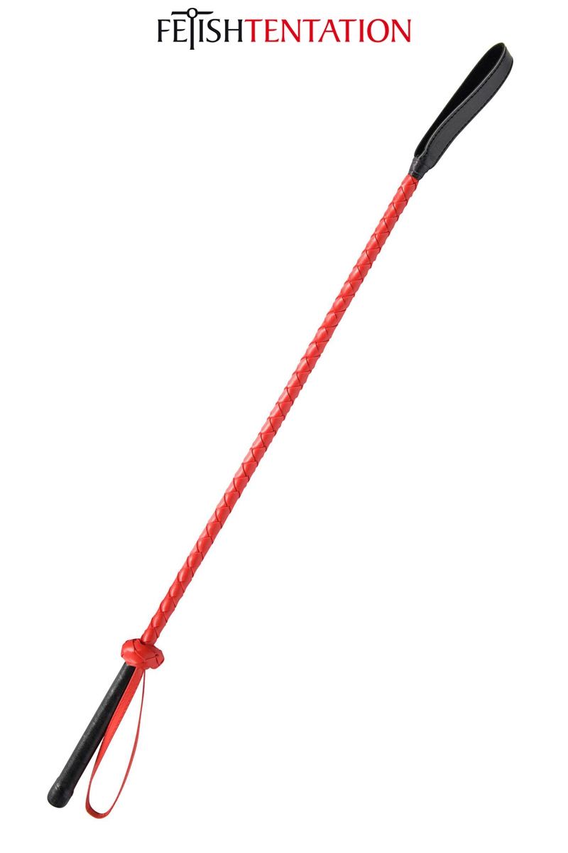 cravache noire et rouge FETISH TENTATION
