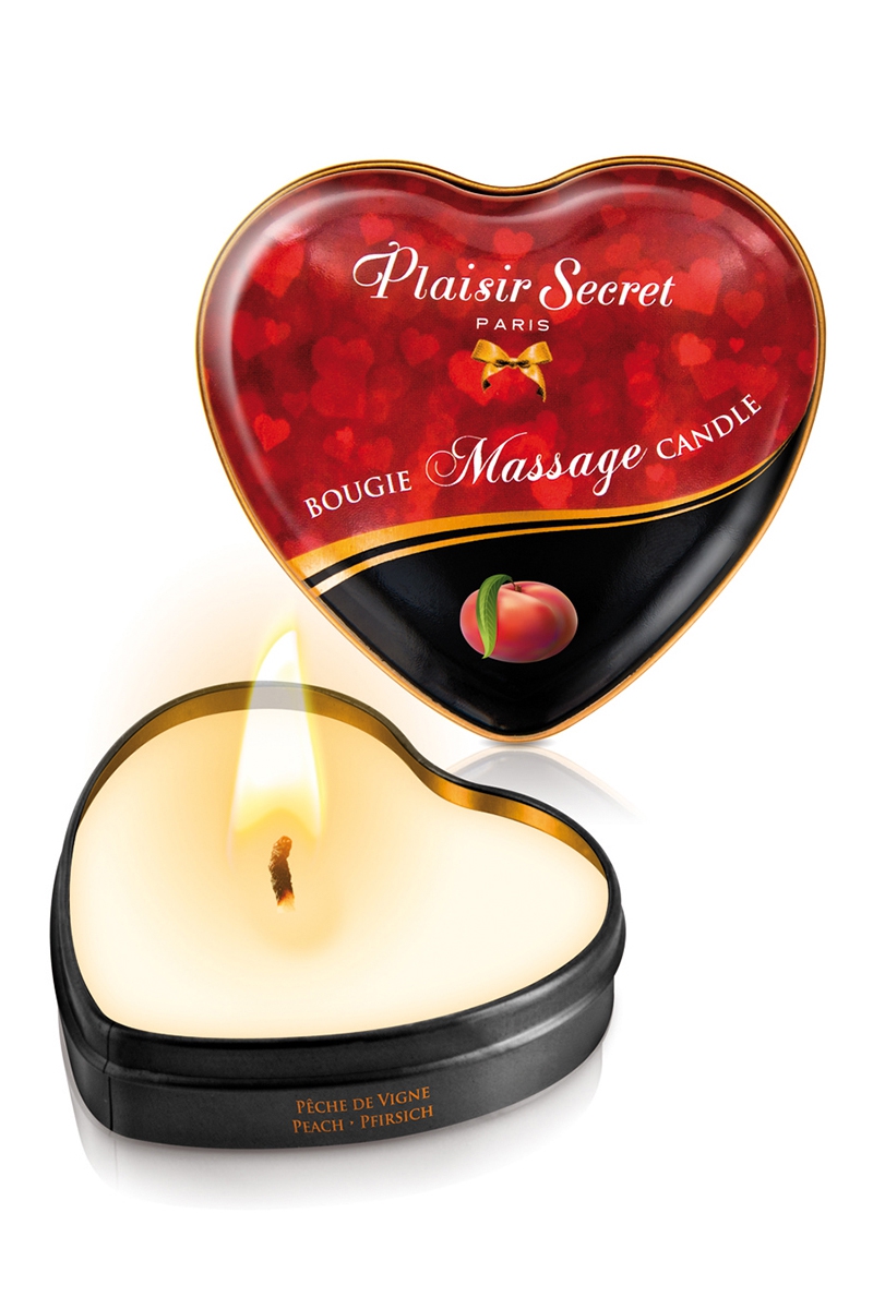 mini bougie de massage pêche de vigne PLAISIRS SECRETS