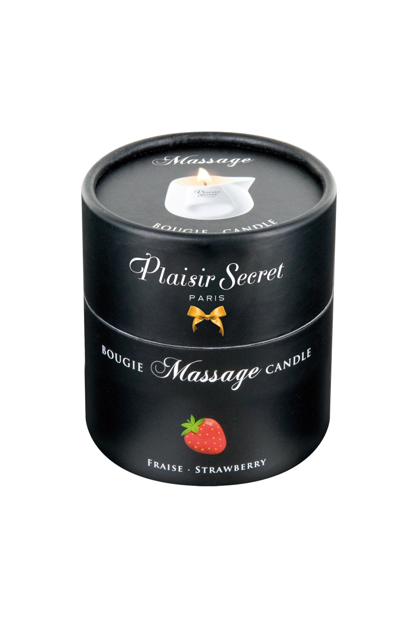 bougie de massage Fraise PLAISIRS SECRETS (2)