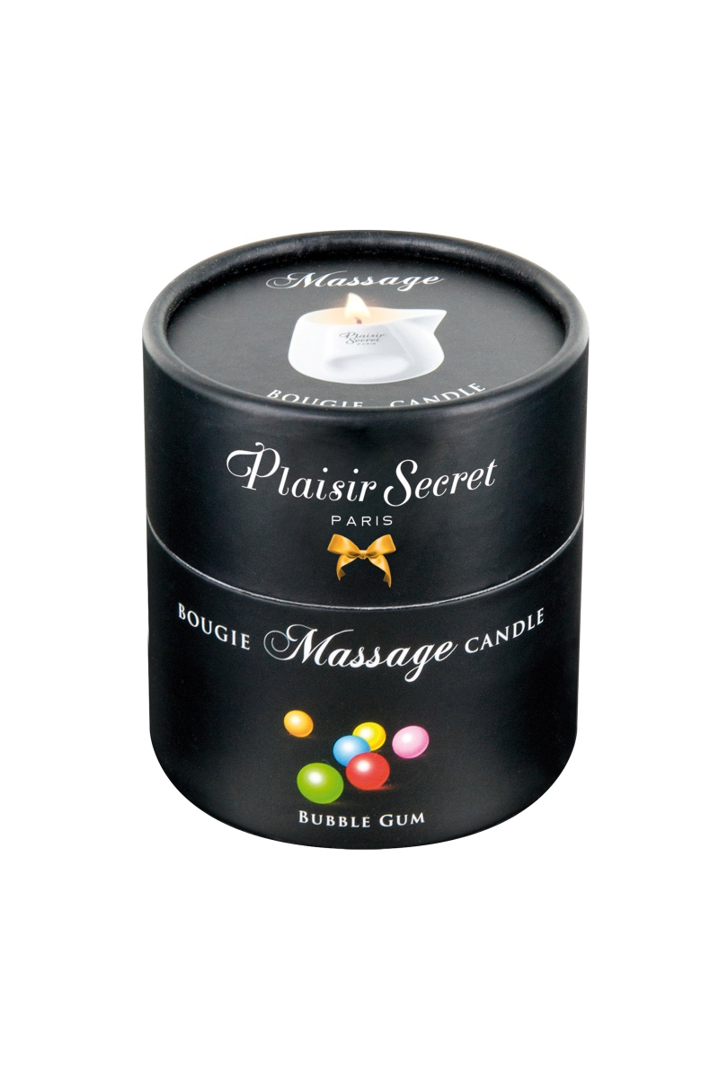 bougie de massage Bubble Gum PLAISIRS SECRETS (2)