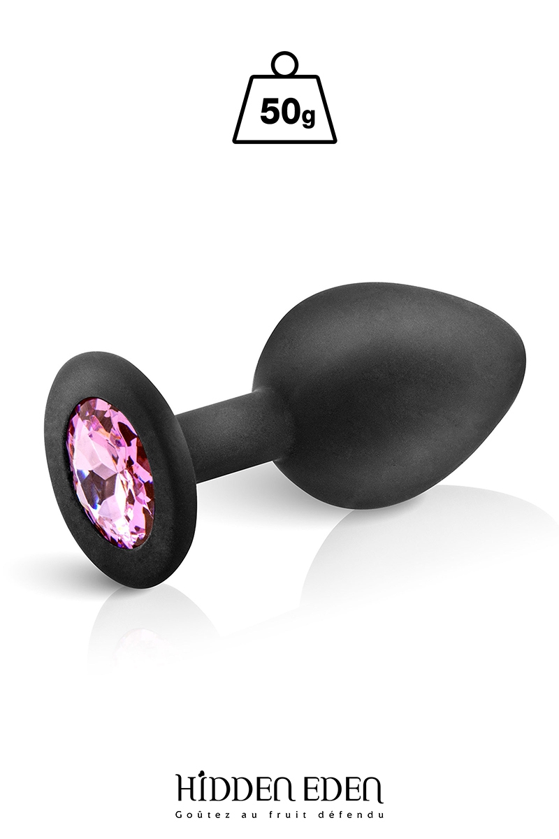 plug bijou silicone Noir M HIDDEN EDEN